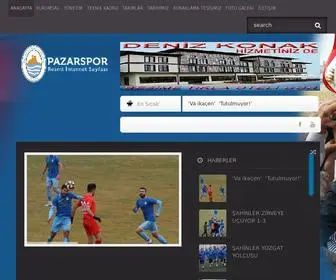Pazarspor.org.tr(Pazarspor Spor Kul) Screenshot