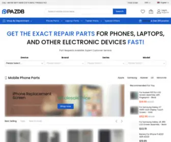 Pazdb.com(Shop and Wholesale Replacement Parts For Phones) Screenshot