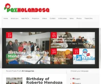 Pazholandesa.com(Paz-Holandesa Medische hulp voor Peruaanse kinderen) Screenshot