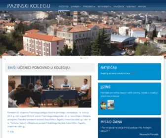 Pazinski-Kolegij.hr(NASLOVNICA) Screenshot