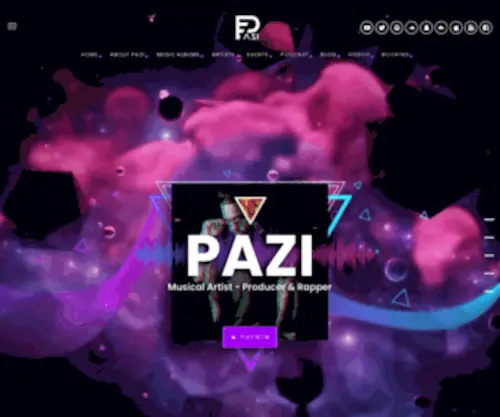 Paziofficial.com(Musical Artist) Screenshot