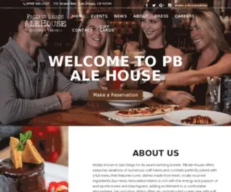 Pbalehouse.com(San Diego Happy Hour) Screenshot