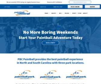 Pballcentral.com(Paintball Central) Screenshot