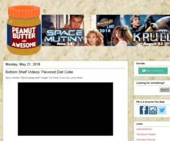 Pbandawesome.com(Peanut Butter and Awesome) Screenshot