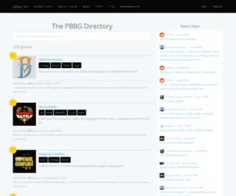 PBBG.com(Persistent Browser Based Games) Screenshot