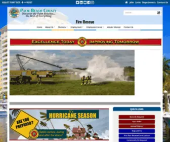 PBCFR.org(Fire Rescue Home) Screenshot