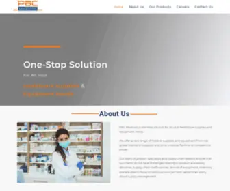 PBcmedicals.com(Medical Equipment and Medical Supply Chain UAE) Screenshot