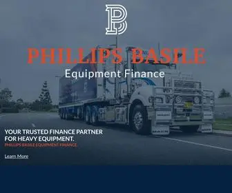 Pbef.com.au(Phillips Basile Equipment Finance) Screenshot