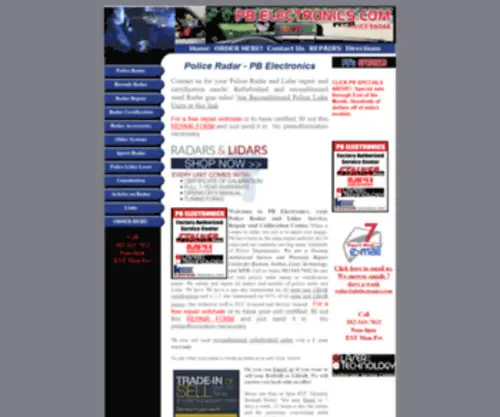 Pbelectronics.com(PB Electronics) Screenshot