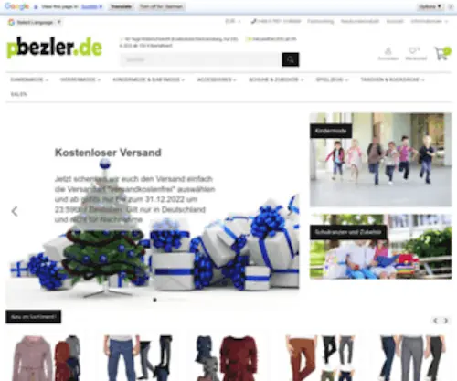 Pbezler.de(Bei uns kaufen Sie Mode online. Wählen Sie aus über 5000 Produkten) Screenshot