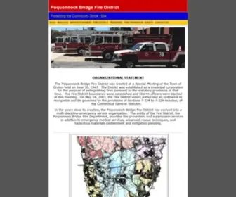 PBFD.net(Poquonnock Bridge Fire Department) Screenshot