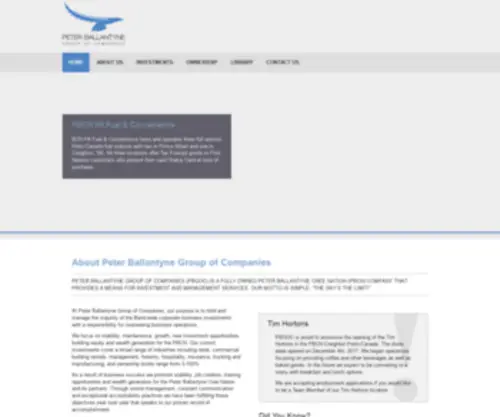 Pbgoc.com(Peter Ballantyne Group of Companies) Screenshot