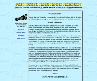 PBH3.org(Palm Beach Hash House Harriers) Screenshot