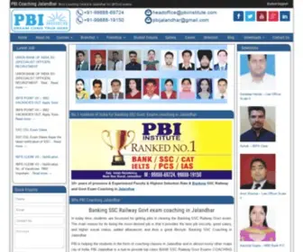 Pbicoachingjalandhar.com(PBI is Banking and IBPS and SSC Coaching Institute in Jalandhar. PBI also) Screenshot