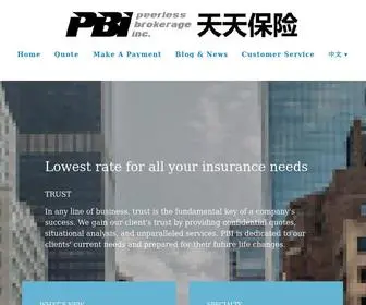 Pbiny.com(Peerless Brokerage Inc) Screenshot