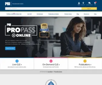Pbi.org(Pennsylvania Bar Institute) Screenshot