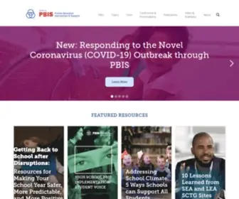 Pbis.org(The home of Positive Behavioral Interventions and Supports (PBIS)) Screenshot