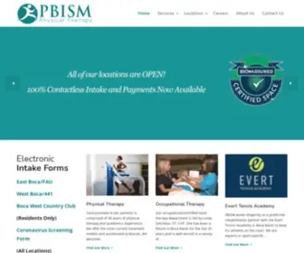 Pbism.com(PBISM Physical Therapy) Screenshot