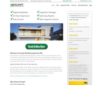 Pbiwa.com.au(Building Inspections Perth) Screenshot