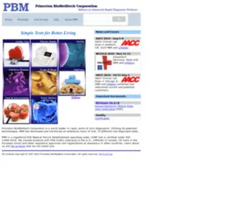 PBMC.com(Rapid, Point of Care Diagnostic Products by PBM) Screenshot