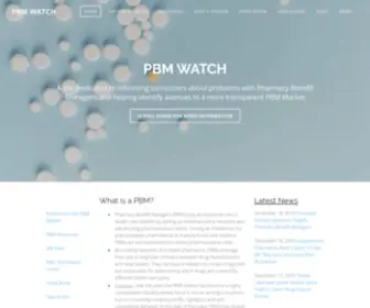 PBmwatch.com(PBM WATCH) Screenshot