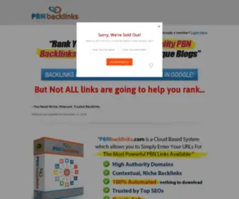 PBnbacklinks.com(PBN Backlinks) Screenshot