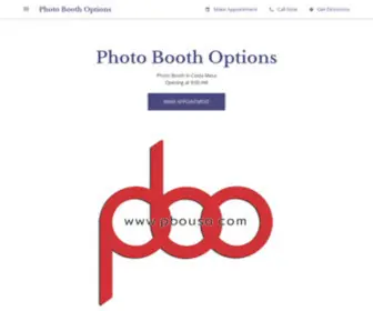 Pbousa.com(Photo Booth Options) Screenshot