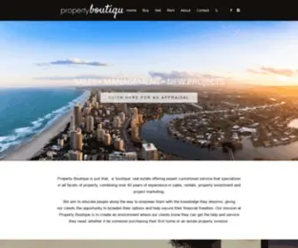 Pboutique.com.au(Gold Coast real estate boutique agency) Screenshot