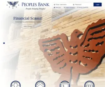 Pbparis.com(Peoples Bank) Screenshot