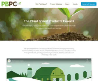 PBPC.com(Plant Based Products Council) Screenshot