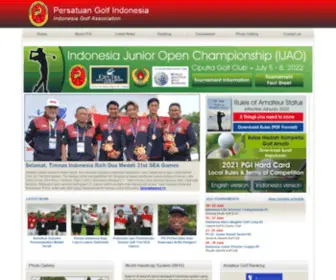 PBpgi.org(Persatuan Golf Indonesia) Screenshot