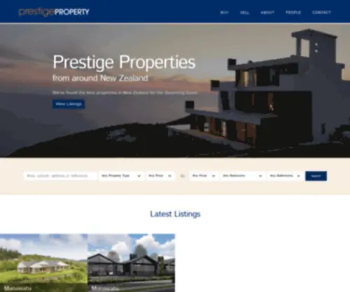 PBprestige.co.nz(Properties from around New Zealand) Screenshot