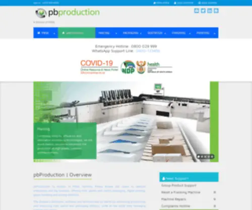 PBproduction.co.za(PBproduction) Screenshot