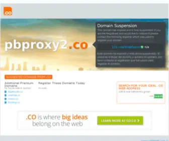 PBproxy2.co(PBproxy2) Screenshot