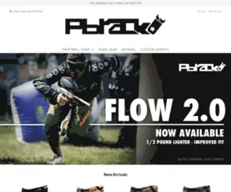 Pbrack.com(Pbrack manufactures Custom Paintball Jerseys) Screenshot