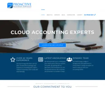 Pbsaccounting.com.au(Proactive Business Services) Screenshot