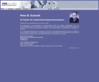 PBSChmidt.de(Peter B. Schmidt Beratung für medizinische Datenkommunikation) Screenshot