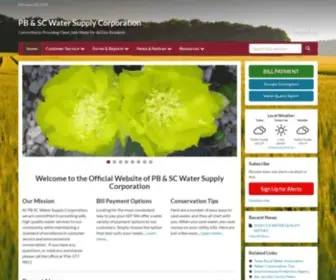 PBScwater.com(PB & SC Water Supply Corporation) Screenshot