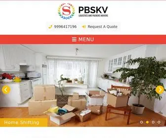 PBSKV.com(PBSKV Logistics And Packers Movers) Screenshot