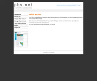 PBS.net(Practical business solutions) Screenshot
