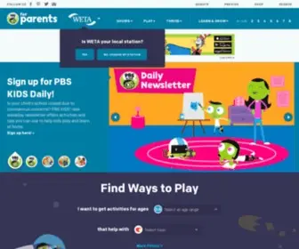 PBsparents.org(Parent Resources) Screenshot