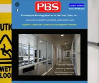 PBSqca.com(Professional Building Services of the Quad Cities) Screenshot