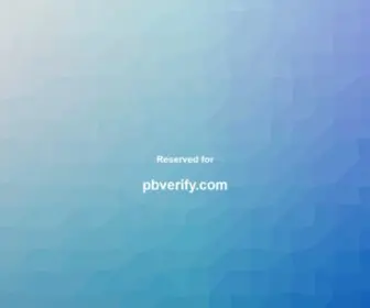 Pbverify.com(Soon to be the new home of) Screenshot