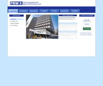 PBW.de(PBW Parkraumgesellschaft Baden) Screenshot