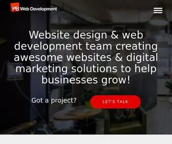 Pbwebdev.com(Custom web design & Development) Screenshot