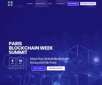 PBwsummit.com(Paris Blockchain Week Summit) Screenshot