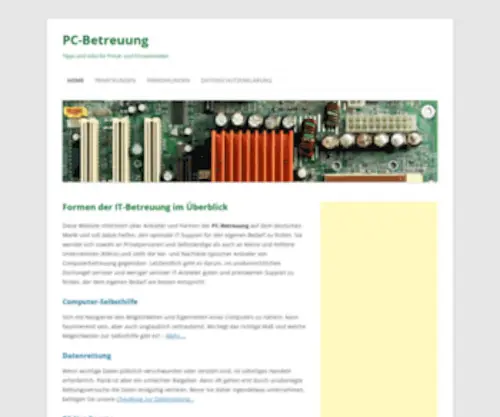 PC-Betreuung.de(Tipps und Infos für Privat) Screenshot