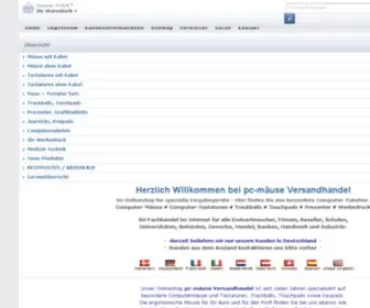 PC-Maeuse.de(Onlineshop Computermäuse) Screenshot