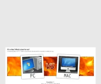 PC-VS-Mac-Test.com(PC vs Mac: compare which computer is better) Screenshot