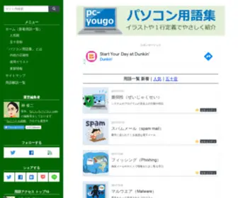 PC-Yougo.com(パソコン用語集（pc) Screenshot